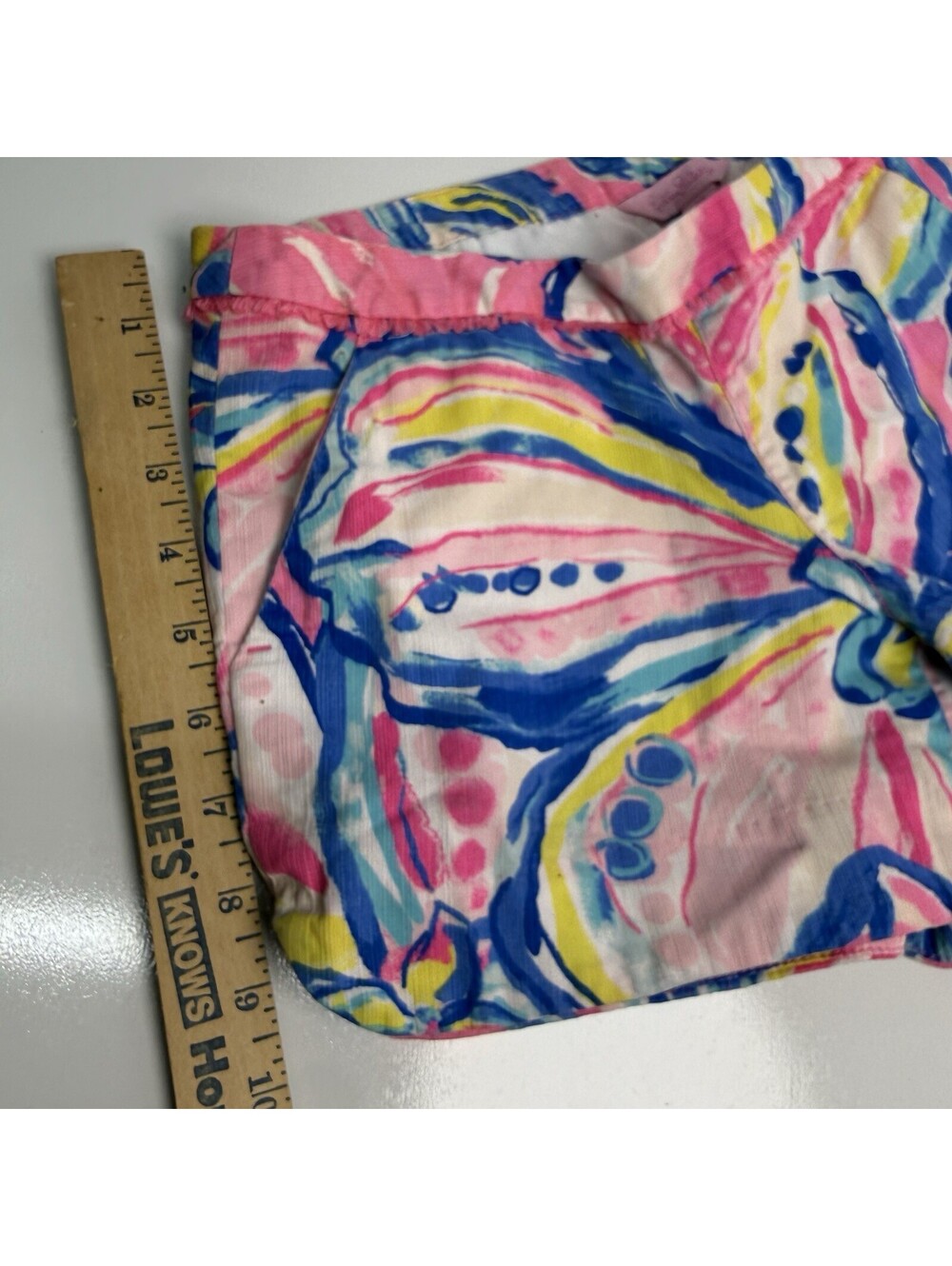 Lilly Pulitzer Women’s Sz 00 Pink Adie Swept By The Tide Shorts Beach Vacation - Picture 7 of 9